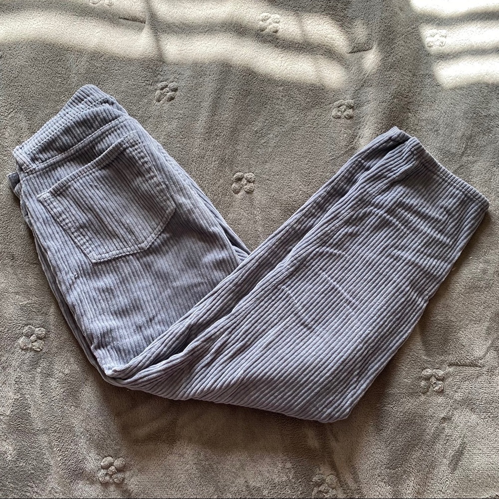 Pacsun Vintage Icon Grey Corduroy Mom Jeans sz 26